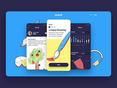 mind, landing page