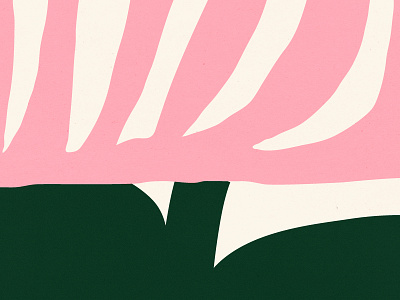 🌷 bold color design green illustration pink shape shapes texture white
