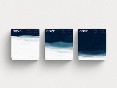 Cove - Box black blue branding cannabis cannabis branding cannabis design design identity illustration logo packaging pattern texture watercolor white