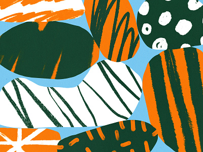 ✏️ bold color design green illustration orange pattern shape shapes texture
