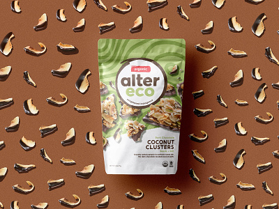 Alter Eco - Clusters branding branding design chocolate design food identity illustration logo package design packagedesign packaging pattern snack texture