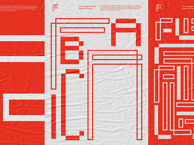 Poster Exploration branding design experimental icon illustration logo poster red tech type typeography typography ux