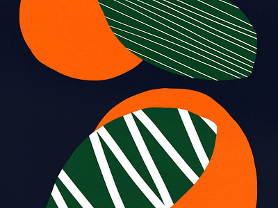 🍊 bold color design fruit illustration orange pattern shape shapes texture vector