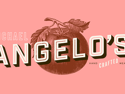 Michael Angelo's Exploration 🍅 brand identity branding branding design design identity illustration lettering logo logotype packaging pink texture type typography