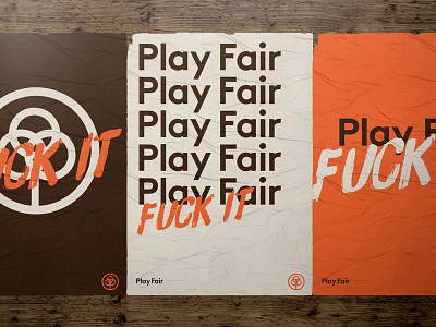 Play Fair Everyone. brush graphic poster type typography