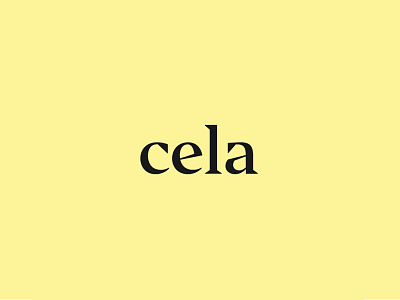 Cela branding identity logo wordmark
