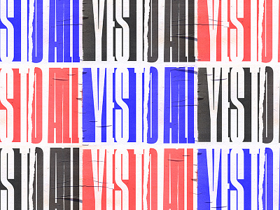 Yes experimental graphic poster typography