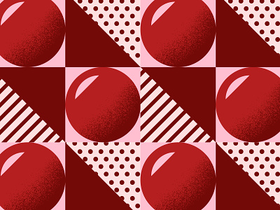 🍒 bold cherry color design illustration pattern pink red shape shapes texture vector
