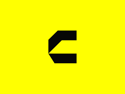 C black branding c design identity illustration logo shape shapes vector yellow