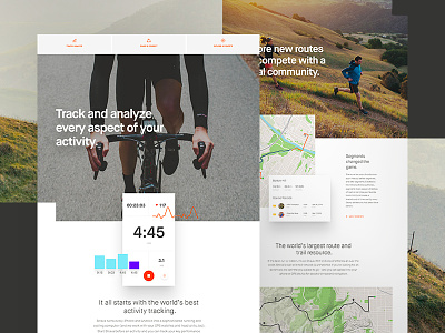 Strava Features Page Full Comp achievements cycling extruded lifestyle map pulse running sports strava tracking