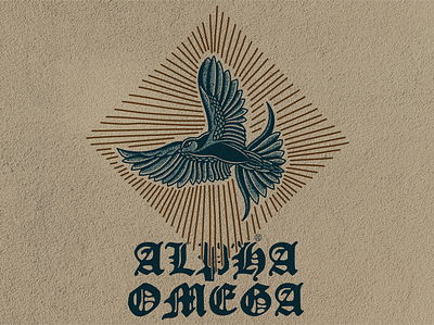 Alpha Omega alpha alpha omega design graphic design illustration logo omega swallow typography vector