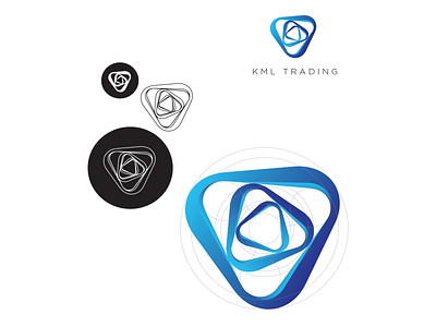 KML Trading logotype brand design illustration logotype vector