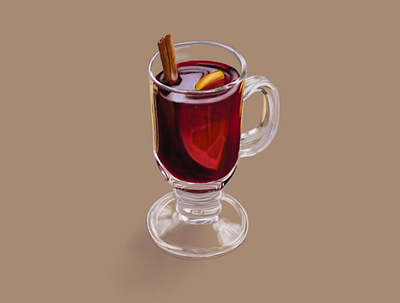 Mulled wine 2d 2d art autumn fall illustration mulled wine warm wine