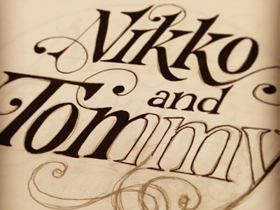 Nikko and Tommy lettering logo sportswear