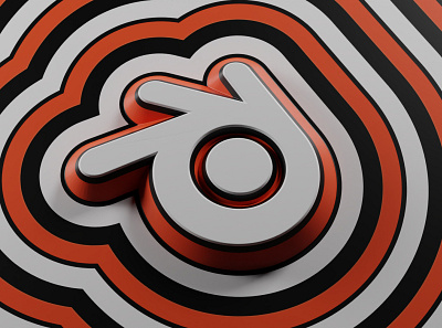 Blender 3d graphic design logo