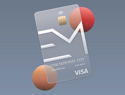 Translucent business card design graphic design illustration logo