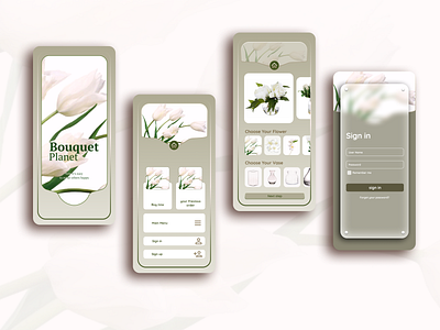 Flower design app app branding design icon illustration logo samira parsa typography ui ux vector
