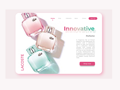 Perfume Website Landing page