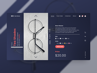 Glasses Store - Landing Page