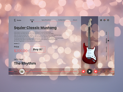 Guitar Store - Landing Page