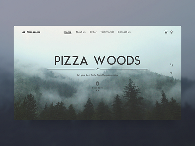 Pizza Store - Landing Page branding design illustration logo typography ui ux vector