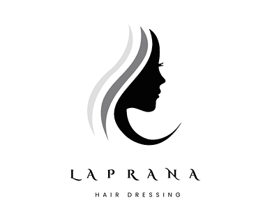Laprana Hair Dressing branding design icon illustration laprana logo logodesign roshystudios