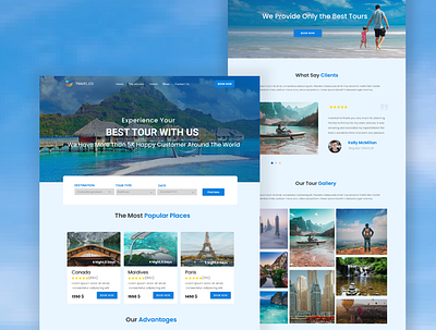 Travel Web UI Design travel ui design travel web ui design travel website design ui uidesign