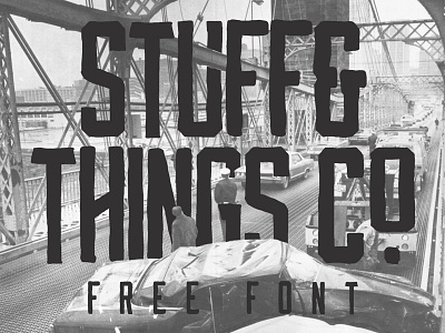 STUFF & THINGS Co. - Hand Drawn Typeface bold font free free font free typeface hand drawn typeface