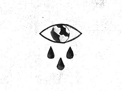 The Wounded World 2d black and white design illustration minimal texture