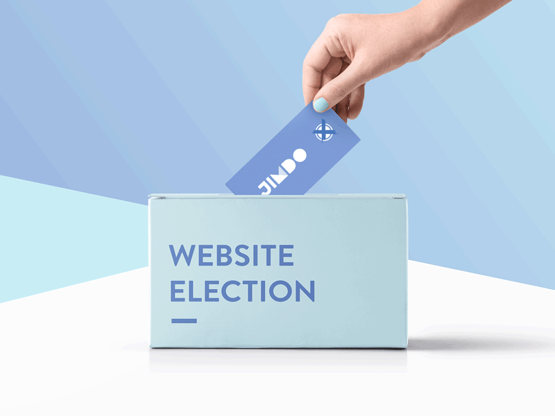 Website Election animation builder design election motion pastel playful ticket website
