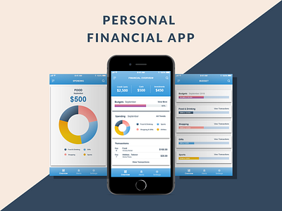 Personal Finance App applicaiton application design behance creative creative design finance app graphic design mock up ui ui ux design web desgin xddailychallenge
