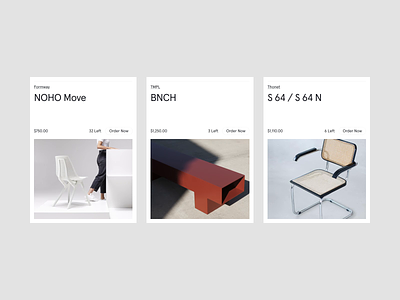 REASSEMBLE card cart ecommerce editorial furniture furniture design grid home industrial industrial design interior design luxury online shop product page shop typography