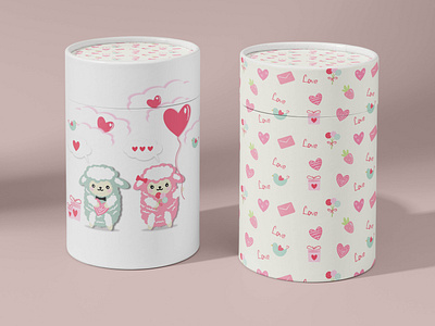 Valentine's Day gift wrapping design