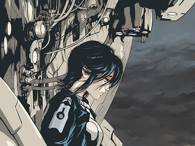 Sky Over The Battlefield anime character design digital art illustration manga