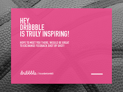 Dribbble card dribbble shot