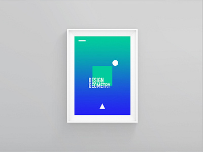 Design Geometry behance design designer gradient inspiration minimal poster poster design shades ui