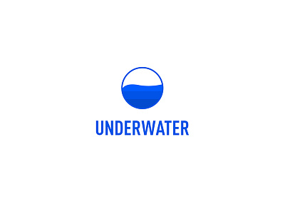 Underwater design designer gradient inspiration logo logo design minimal sea shades ui underwater