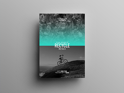 We need to Recycle behance design designer gradient inspiration minimal poster poster design shades ui