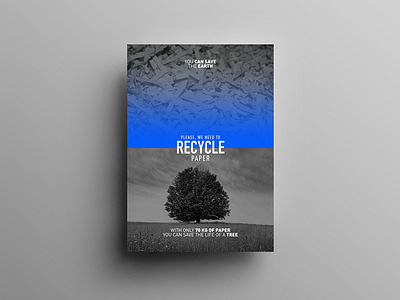 We need to Recycle behance design designer gradient inspiration minimal poster poster design shades ui