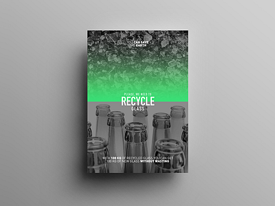 We need to Recycle behance design designer gradient inspiration minimal poster poster design shades ui