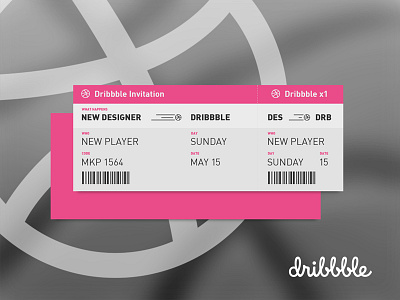 Dribbble Invitation x 1