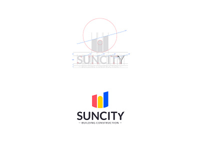 Suncity building colors design logo logodesign