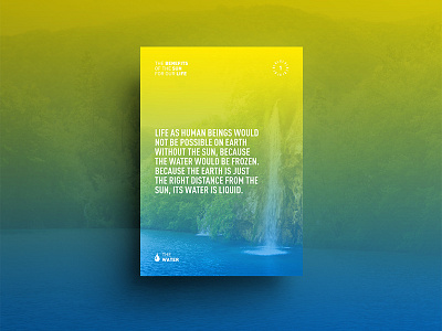 The Benefits of the Sun behance design designer gradient inspiration minimal poster poster design shades ui