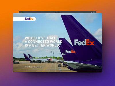 FedEx Web Concept colors design fedex freelance ui userexperience userinterface ux webdesign webdesigner website websitedesign