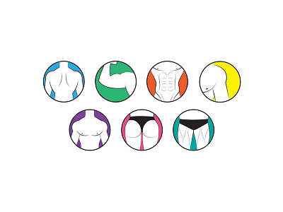 Body Parts Icons bodypart icon icons illustration logo logodesign vector vectordesign