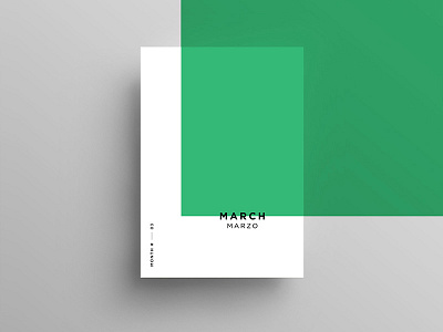 Minimal Months colors design freelance geometry layout minimal minimalist poster simple