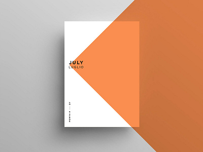 Minimal Months colors design freelance geometry layout minimal minimalist poster simple