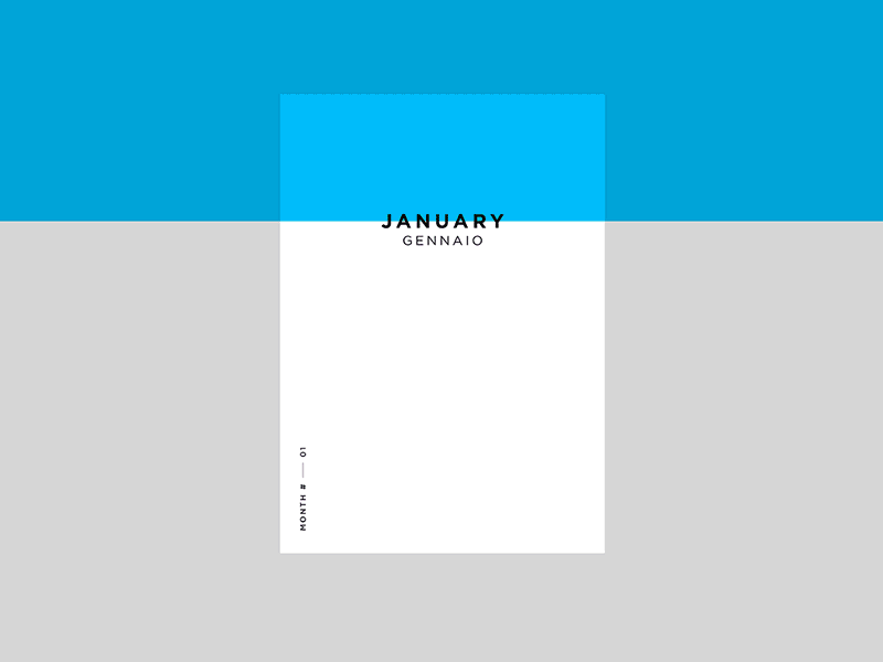 Minimal Months colors design freelance geometry layout minimal minimalist poster simple