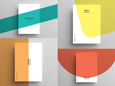 Minimal Months colors design designer editorialdesign freelance freelancedesigner graphicdesgn graphicdesigner months poster