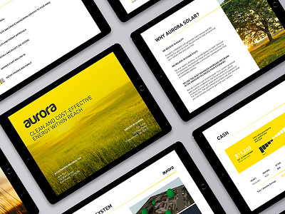 Aurora Solar Template branding brochure design designer freelance graphicdesign icons layout minimal template